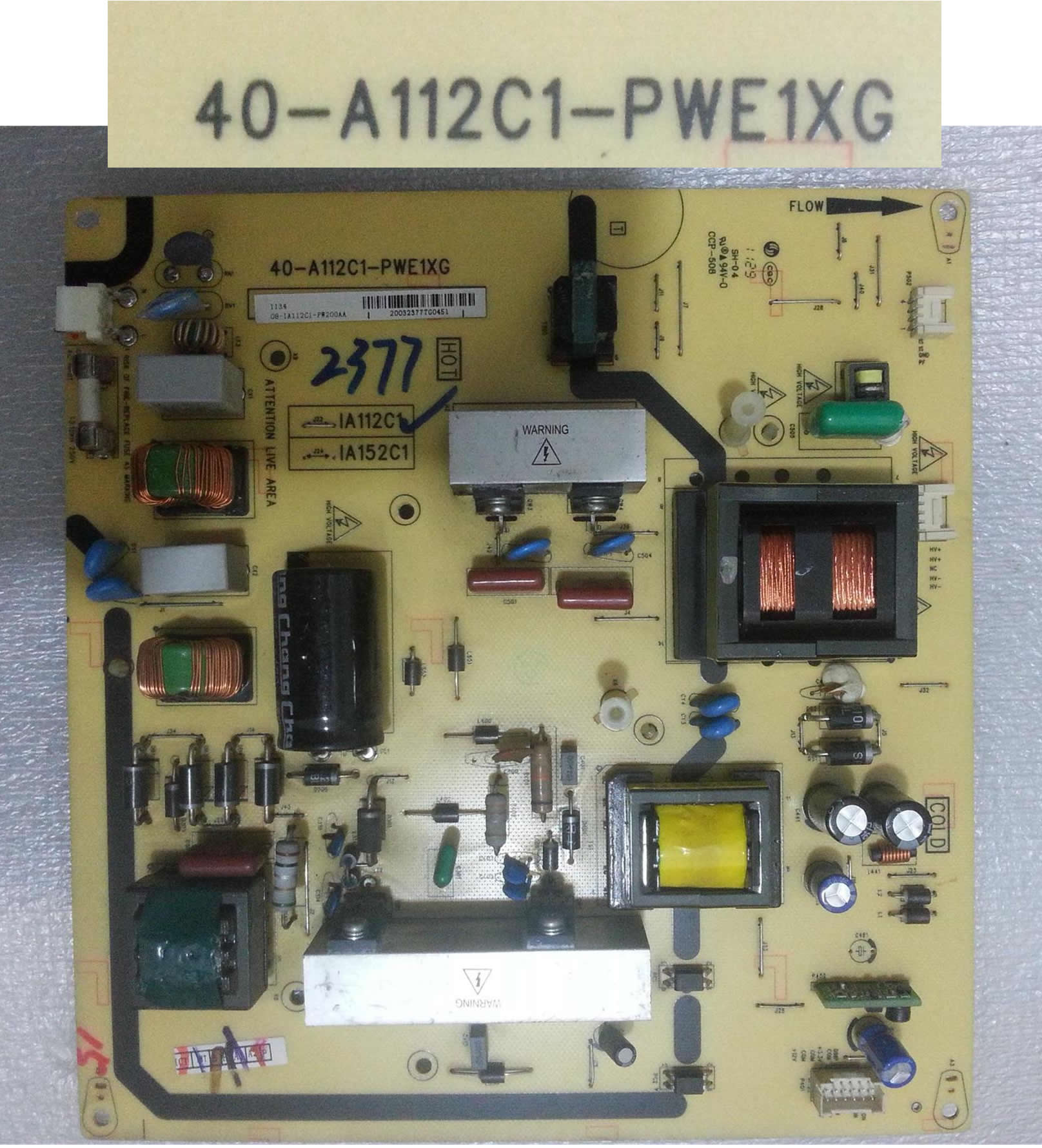 40-A112C1-PWE1XG 08-IA152C1-PW200AA power board