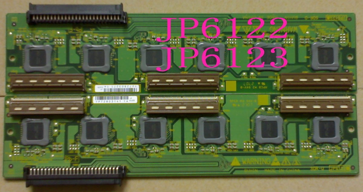 HITACHI P50A101C JP6122 JP6123 JA09842-A JA09842-B PDP TV parts