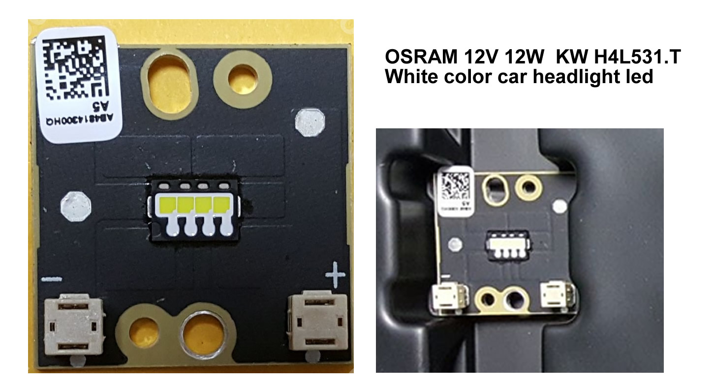 KW H4L531.T OSRAM 12V 12W White color car headlight led