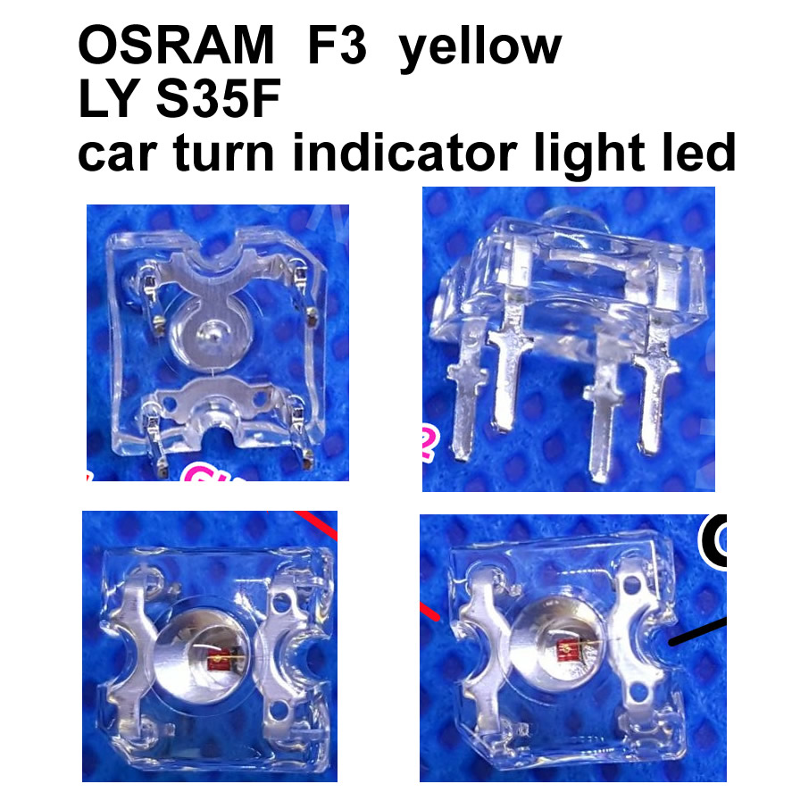 Car Turn Indicator light led OSRAM F3 yellow LY S35F 10pcs/lot