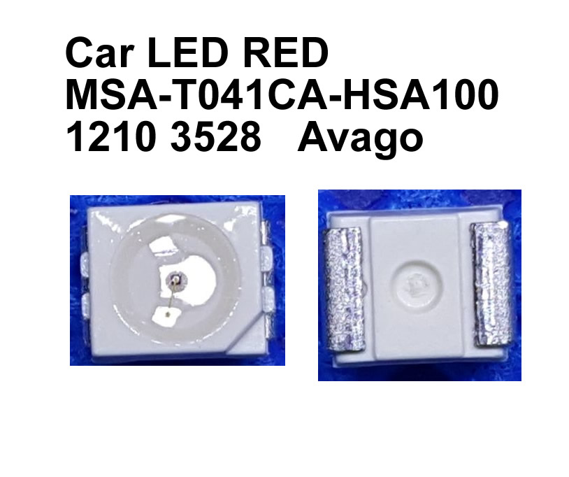 Car LED RED MSA-T041CA-HSA100 1210 3528   Avago 10pcs/lot