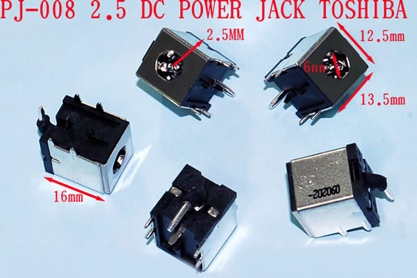 PJ-008 2.5 dc power jack toshiba