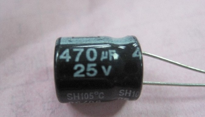 25V 470uF ROHS capacitor 10pcs/lot