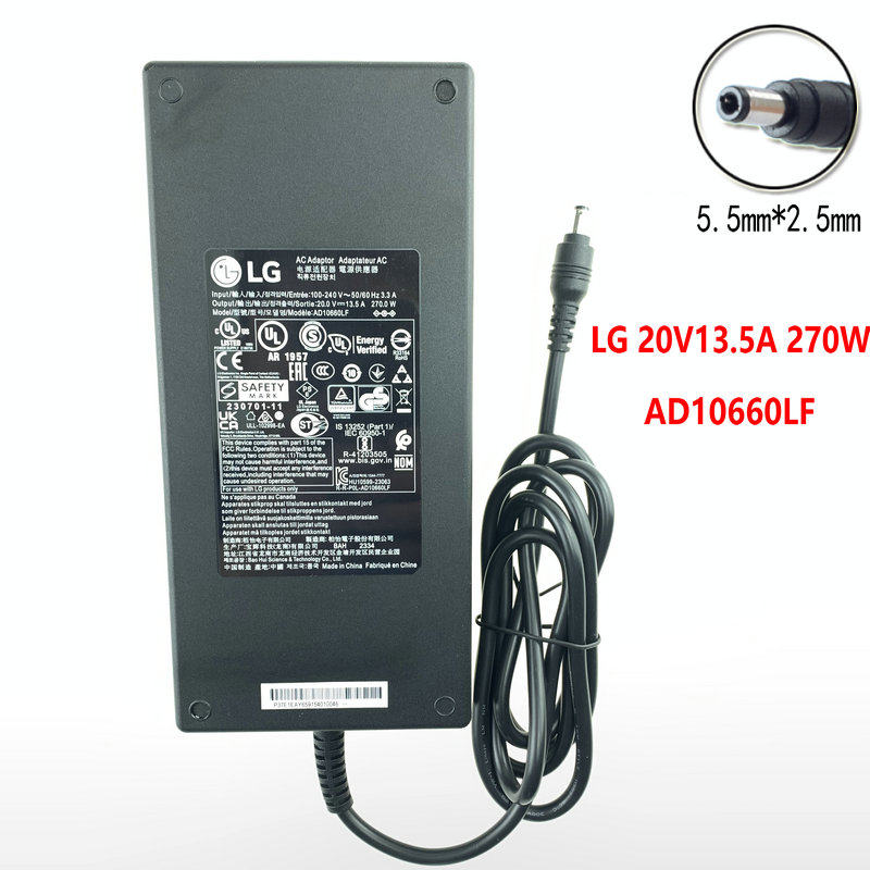 Genuine LG 270W Power Adapter for Monitor, AD10660LF 20V 13.5A AC/DC Charger Genuine LG 270W Power Adapter for Monitor, AD10660LF 20V 13.5A AC/DC Charger