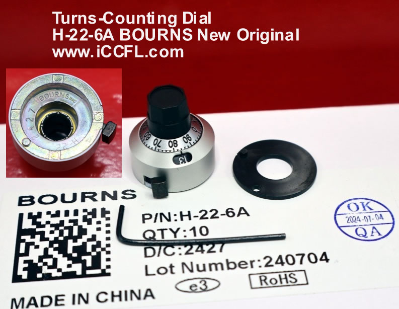 H-22-6A BOURNS Turns-Counting Dial New Original H-22-6A BOURNS Turns-Counting Dial New Original