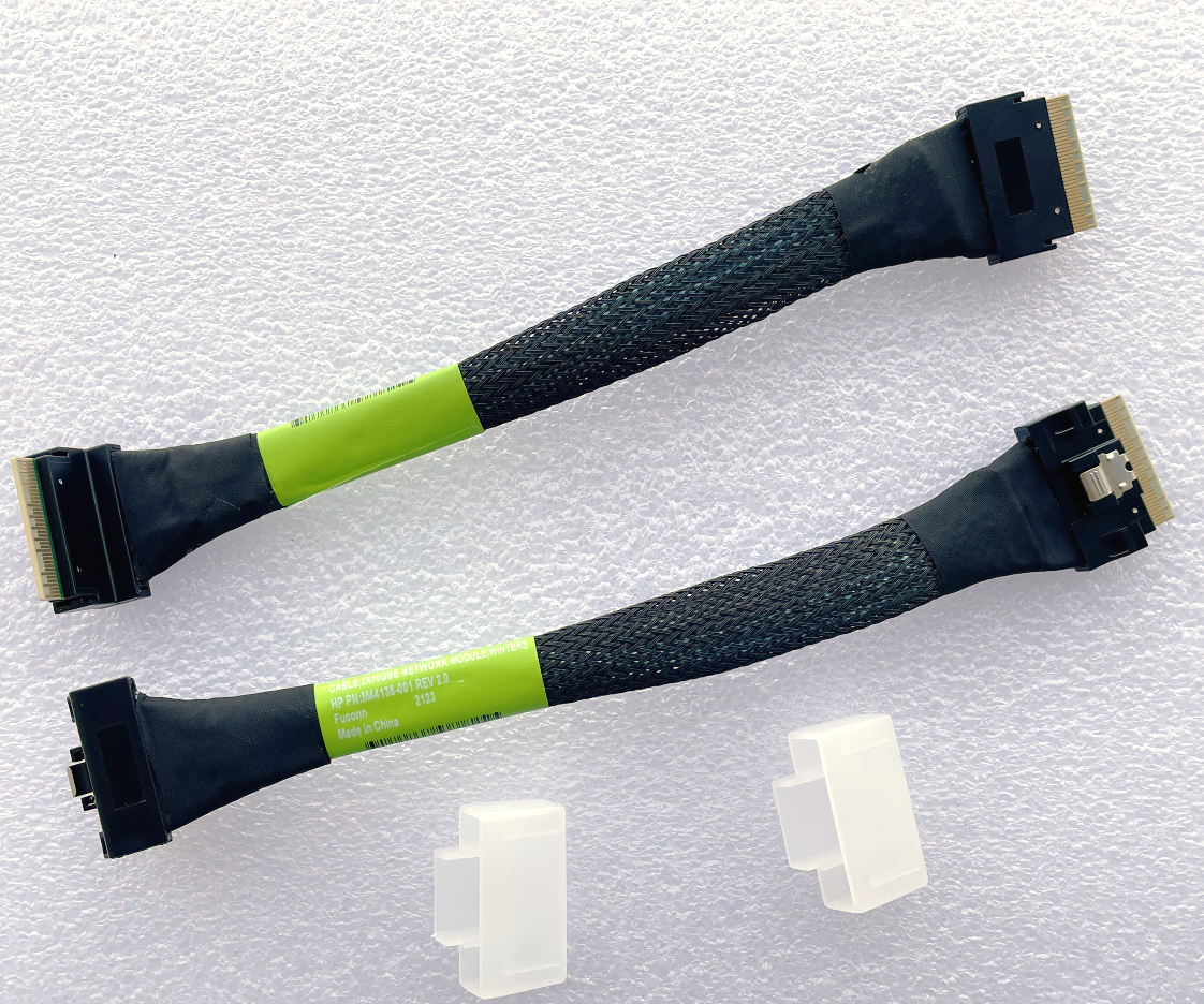 HP M44138-001 REV 2.0 cable 2x10gbe SlimSAS (SFF-8654) 8i to 8i, 8X Server SAS Cable 74P, Gold-Plated 18cm new HP M44138-001 REV 2.0 cable 2x10gbe SlimSAS (SFF-8654) 8i to 8i, 8X Server SAS Cable 74P, Gold-Plated 18cm new
