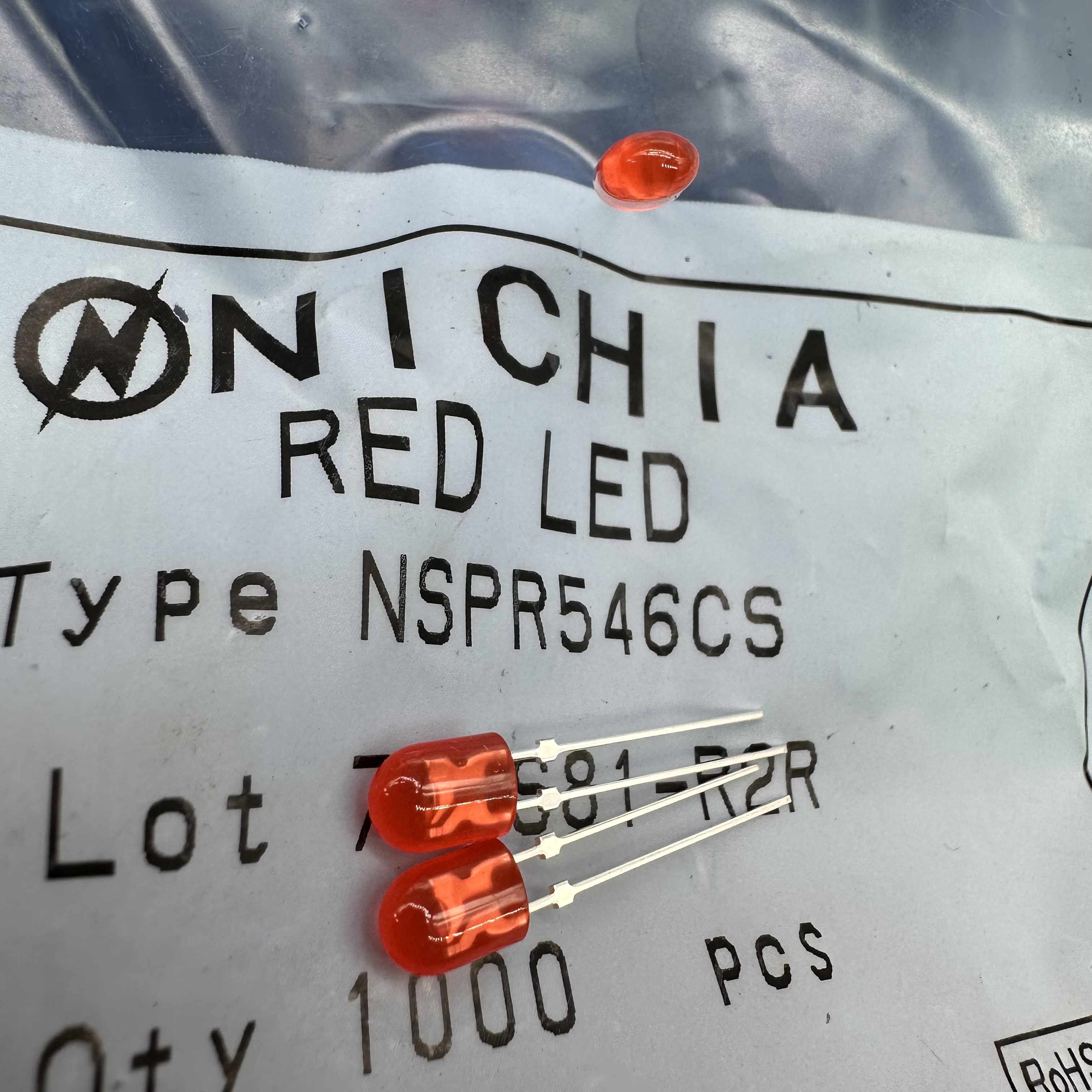 NSPR546CS RED LED Diode F5 Oval type NSPR546CS RED LED Diode F5 Oval type