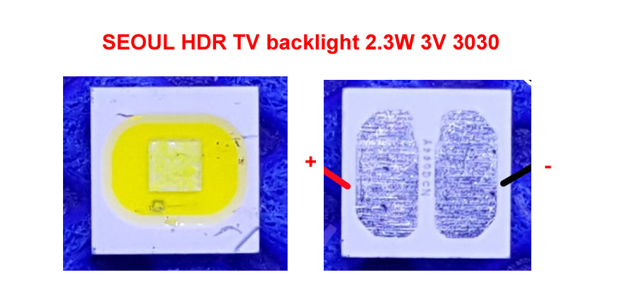 SEOUL HDR TV backlight 2.3W 3V 3030 10pcs/lot