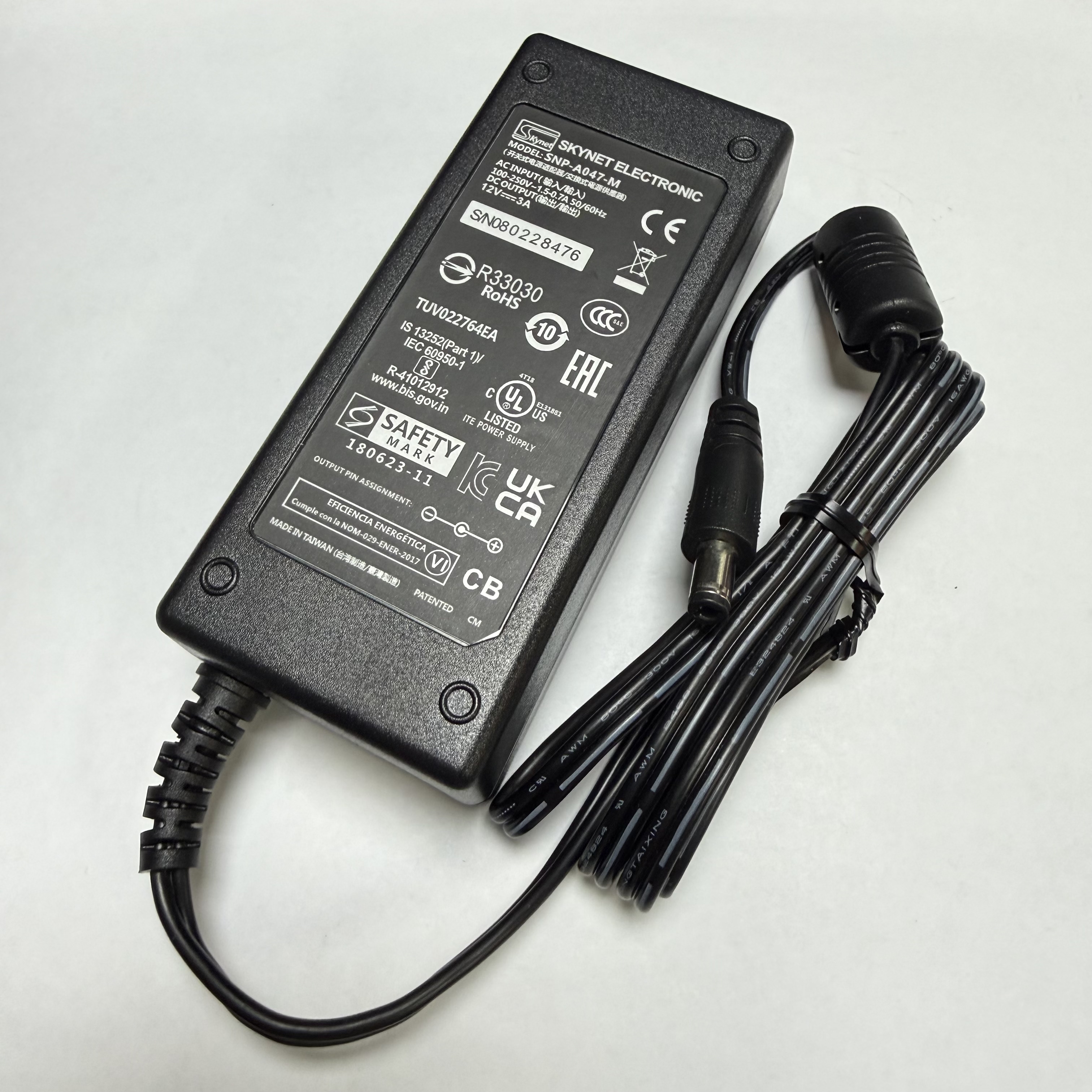 Genuine SKYNET SNP-A047-M 12V 3.5A 45W Medical-Grade AC/DC Power Adapter – Genuine SKYNET SNP-A047-M 12V 3.5A 45W Medical-Grade AC/DC Power Adapter –