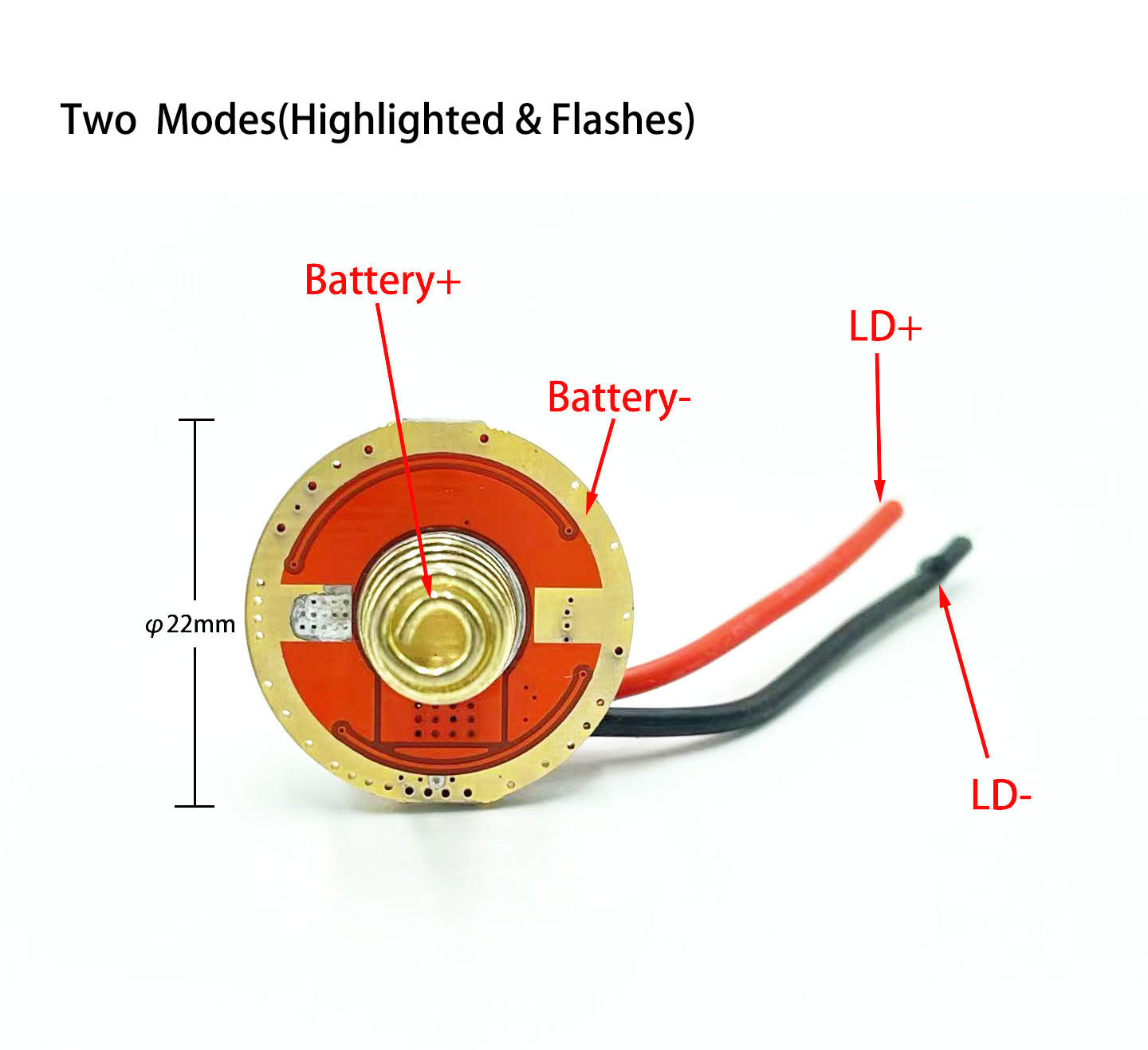 1.6W/2W/3.5W/4.75W/5W/5.5W 4A 3.7V Single-Li-Ion High-Power Laser Flashlight Driver Board 1.6W/2W/3.5W/4.75W/5W/5.5W 4A 3.7V Single-Li-Ion High-Power Laser Flashlight Driver Board